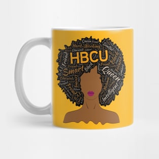 HBCU Words in Afro Queen Mug